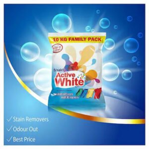 Active White Detergent Powder – 10 kg Family Pack